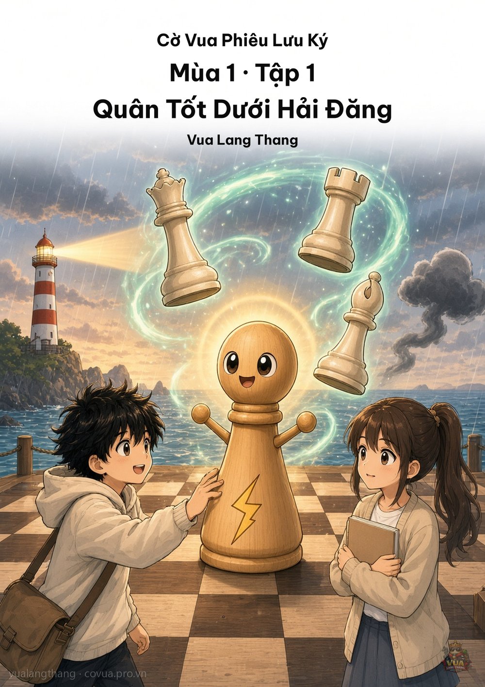 Bìa Tập 1: Quân Tốt Dưới Hải Đăng